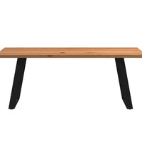 Esstisch Hellbraun 200x80x74 cm Massivholz Eiche Rechteckig