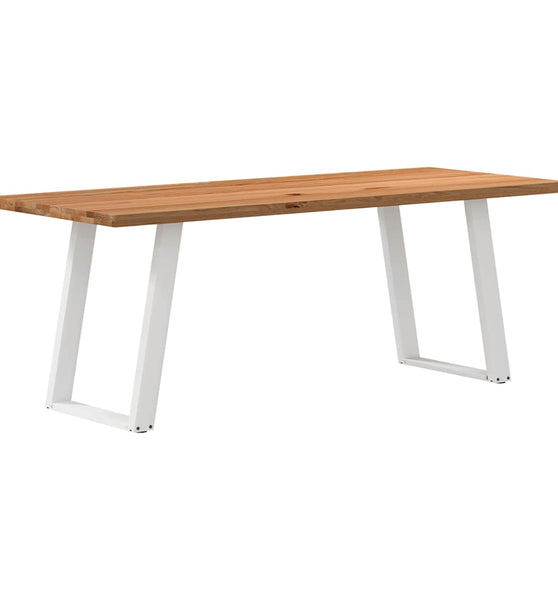 Esstisch Hellbraun 200x80x74 cm Massivholz Eiche Rechteckig