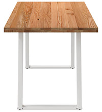 Esstisch Hellbraun 200x80x74 cm Massivholz Eiche Rechteckig