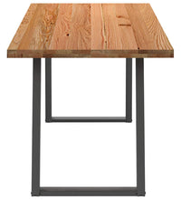 Esstisch Hellbraun 200x80x74 cm Massivholz Eiche Rechteckig