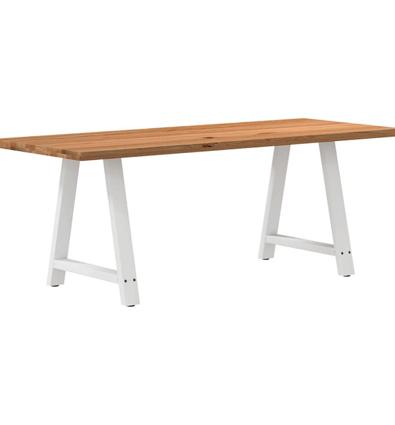 Esstisch Hellbraun 200x80x74 cm Massivholz Eiche Rechteckig