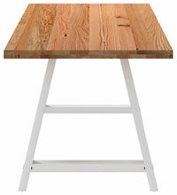 Esstisch Hellbraun 200x80x74 cm Massivholz Eiche Rechteckig