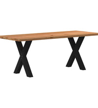 Esstisch Hellbraun 200x80x74 cm Massivholz Eiche Rechteckig