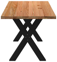 Esstisch Hellbraun 200x80x74 cm Massivholz Eiche Rechteckig