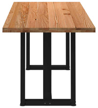 Esstisch Hellbraun 200x80x74 cm Massivholz Eiche Rechteckig