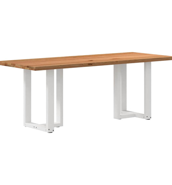 Esstisch Hellbraun 200x80x74 cm Massivholz Eiche Rechteckig