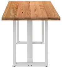 Esstisch Hellbraun 200x80x74 cm Massivholz Eiche Rechteckig