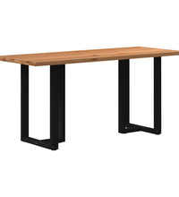 Bartisch Hellbraun 200x80x92 cm Massivholz Eiche Rechteckig