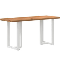 Bartisch Hellbraun 200x80x92 cm Massivholz Eiche Rechteckig