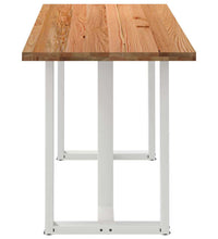 Bartisch Hellbraun 200x80x92 cm Massivholz Eiche Rechteckig