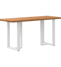 Bartisch Hellbraun 200x80x92 cm Massivholz Eiche Rechteckig