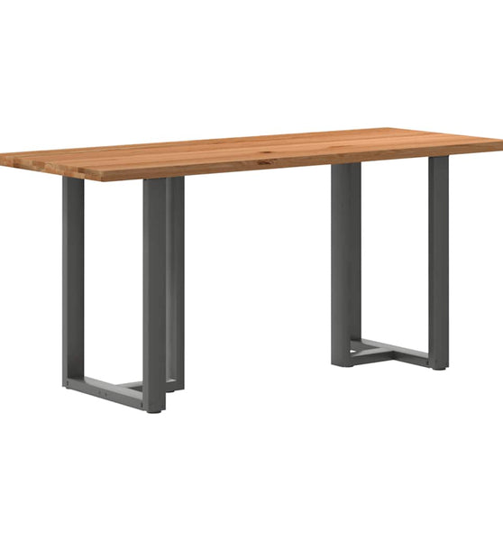 Bartisch Hellbraun 200x80x92 cm Massivholz Eiche Rechteckig