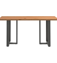 Bartisch Hellbraun 200x80x92 cm Massivholz Eiche Rechteckig