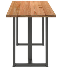 Bartisch Hellbraun 200x80x92 cm Massivholz Eiche Rechteckig