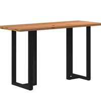 Bartisch Hellbraun 200x80x102 cm Massivholz Eiche Rechteckig