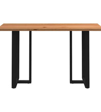 Bartisch Hellbraun 200x80x102 cm Massivholz Eiche Rechteckig