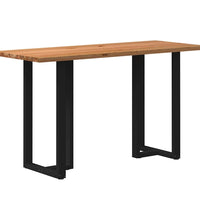 Bartisch Hellbraun 200x80x102 cm Massivholz Eiche Rechteckig