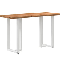 Bartisch Hellbraun 200x80x102 cm Massivholz Eiche Rechteckig