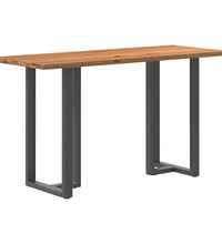 Bartisch Hellbraun 200x80x102 cm Massivholz Eiche Rechteckig