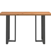 Bartisch Hellbraun 200x80x102 cm Massivholz Eiche Rechteckig