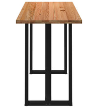 Bartisch Hellbraun 200x80x112 cm Massivholz Eiche Rechteckig