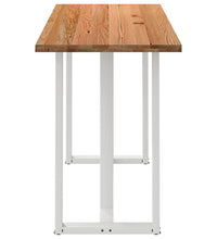 Bartisch Hellbraun 200x80x112 cm Massivholz Eiche Rechteckig