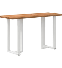 Bartisch Hellbraun 200x80x112 cm Massivholz Eiche Rechteckig