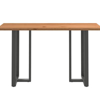 Bartisch Hellbraun 200x80x112 cm Massivholz Eiche Rechteckig