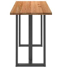 Bartisch Hellbraun 200x80x112 cm Massivholz Eiche Rechteckig