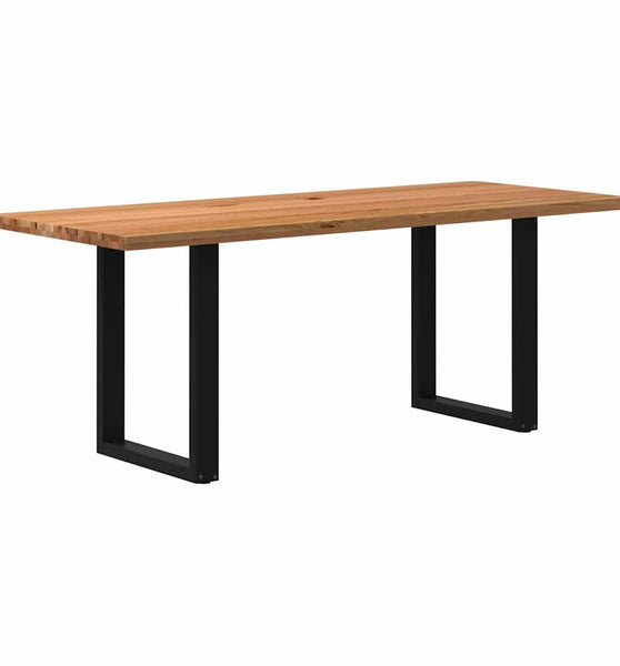 Esstisch Hellbraun 200x80x74 cm Massivholz Eiche Rechteckig