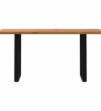 Bartisch Hellbraun 200x80x92 cm Massivholz Eiche Rechteckig