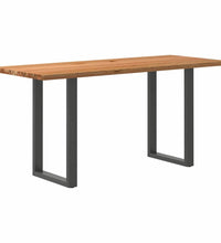 Bartisch Hellbraun 200x80x92 cm Massivholz Eiche Rechteckig