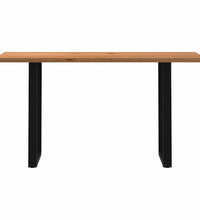 Bartisch Hellbraun 200x80x102 cm Massivholz Eiche Rechteckig