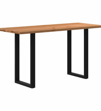 Bartisch Hellbraun 200x80x102 cm Massivholz Eiche Rechteckig