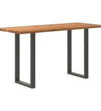 Bartisch Hellbraun 200x80x102 cm Massivholz Eiche Rechteckig