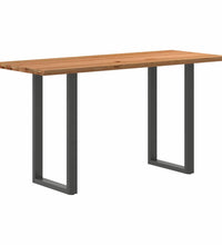 Bartisch Hellbraun 200x80x102 cm Massivholz Eiche Rechteckig