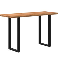 Bartisch Hellbraun 200x80x112 cm Massivholz Eiche Rechteckig