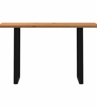 Bartisch Hellbraun 200x80x112 cm Massivholz Eiche Rechteckig