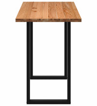 Bartisch Hellbraun 200x80x112 cm Massivholz Eiche Rechteckig