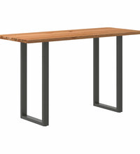 Bartisch Hellbraun 200x80x112 cm Massivholz Eiche Rechteckig