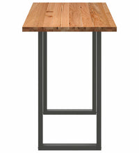 Bartisch Hellbraun 200x80x112 cm Massivholz Eiche Rechteckig