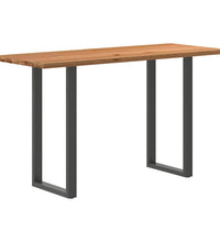 Bartisch Hellbraun 200x80x112 cm Massivholz Eiche Rechteckig