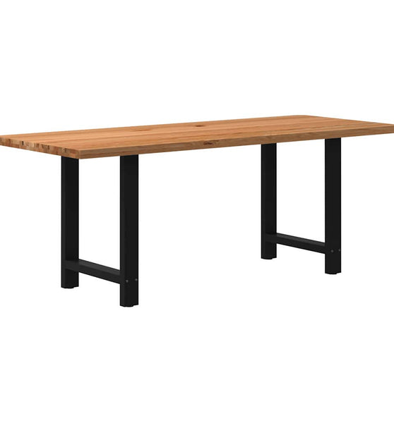 Esstisch Hellbraun 200x80x74 cm Massivholz Eiche Rechteckig