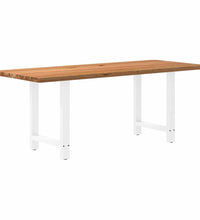 Esstisch Hellbraun 200x80x74 cm Massivholz Eiche Rechteckig