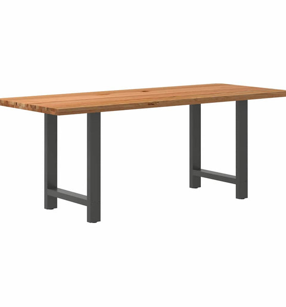 Esstisch Hellbraun 200x80x74 cm Massivholz Eiche Rechteckig