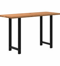 Bartisch Hellbraun 200x80x112 cm Massivholz Eiche Rechteckig