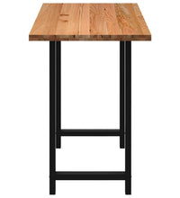 Bartisch Hellbraun 200x80x112 cm Massivholz Eiche Rechteckig