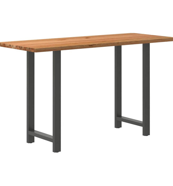 Bartisch Hellbraun 200x80x112 cm Massivholz Eiche Rechteckig