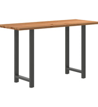 Bartisch Hellbraun 200x80x112 cm Massivholz Eiche Rechteckig