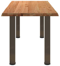 Esstisch mit Baumkanten 200x80x74cm Massivholz Eiche Rechteckig